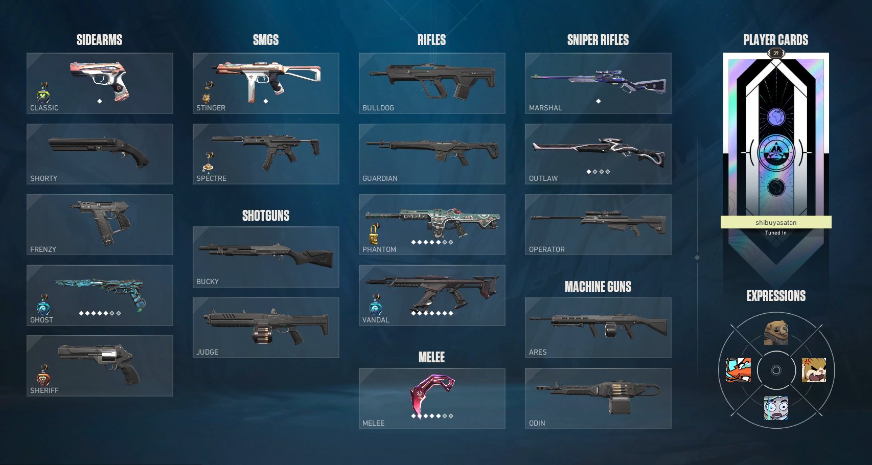 MAIN ACC GOLD 2🎇KURONAMI ALL COLORS🎇CARAMBIT VKT 25 SKINS 200$, Sale, Gold 2, Agents: 6, Skins: 9