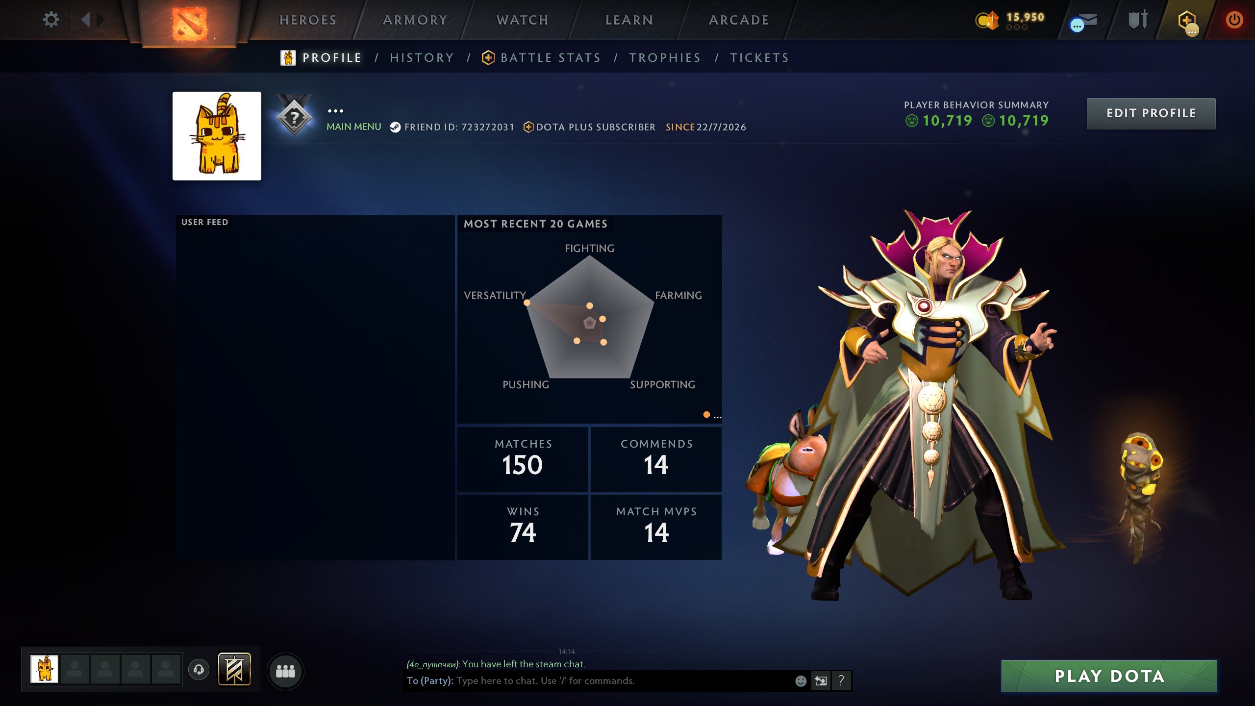 36 TOKENS ®️ LVL 29 ®️ CALIBRATION 🎯 RATING OPEN 🏆 100/100 h ⏱️ HERO/LEGEND/LOVER/SMURF, Sale, 3000 MMR, 10719 Behavior score, 10719 вежливости, 150 games