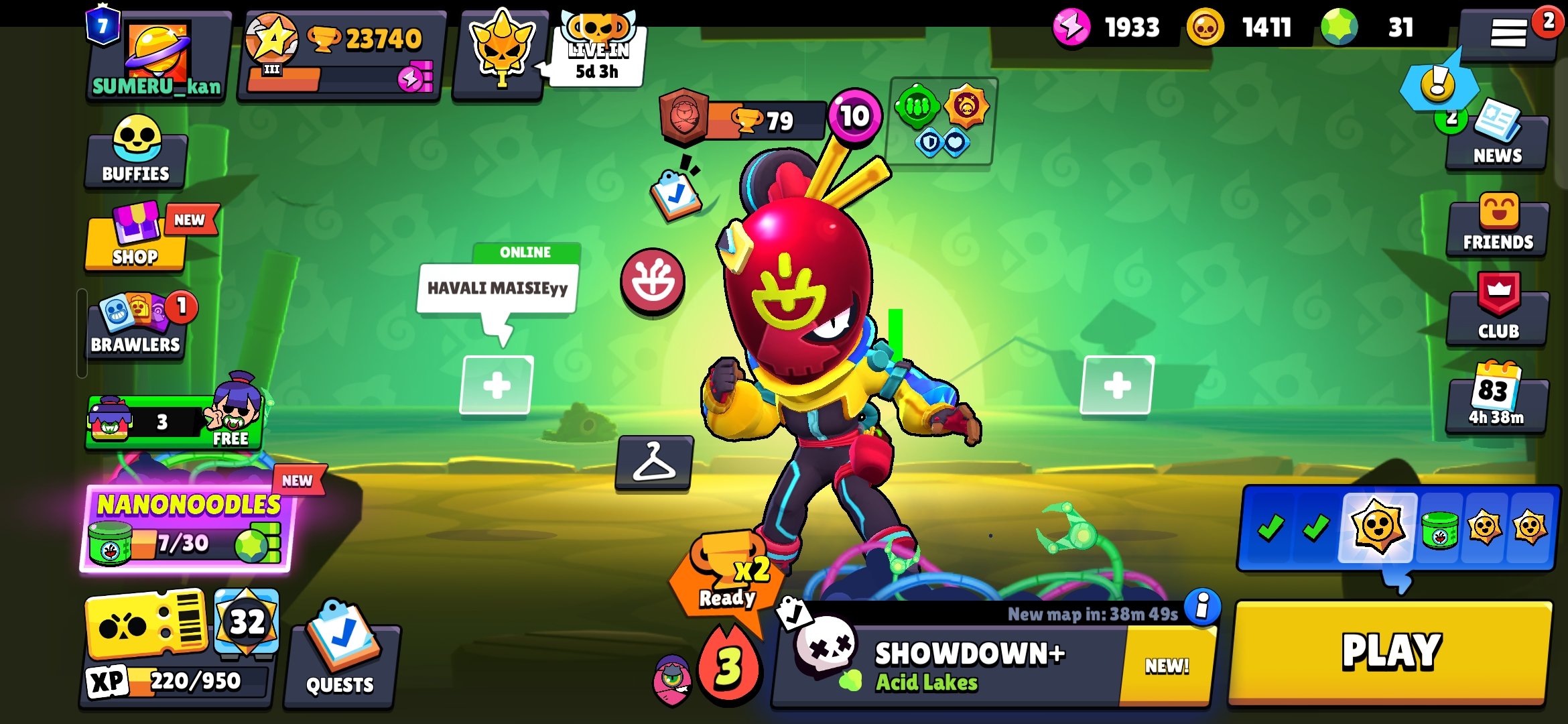 23.7k+ Trophies | 78 Brawlers | Full Access & Safe Delivery., trophies 23740, brawlers 78, primes 7