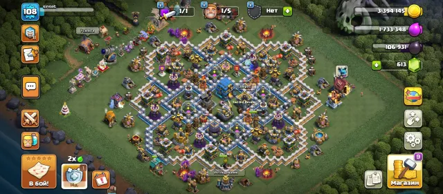 ✅Level 108, almost full Town Hall 12! No RUSH✅5 Builders, almost full Builder Base 8, 654 gems 🟢, 12 TH Home Village, 8 TH Builder Base