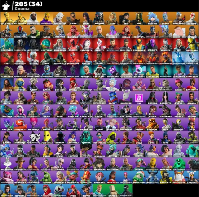 🔥❤️Tony Stark🔥❤️Cunning🔥❤️Stylish Doggo🔥❤️Get Griddy🔥❤️34 Purchased Skins🔥❤️ EMAIL CHANGE 03.11, Sale, skins 205