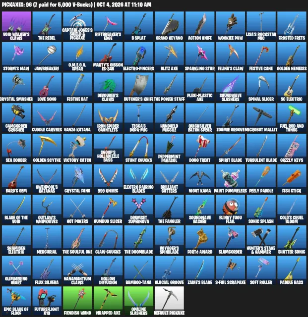 🔥 OG Dark Voyager + Marvel | 42 skins | 96 pickaxes | Full access 🔥, Sale, skins 42