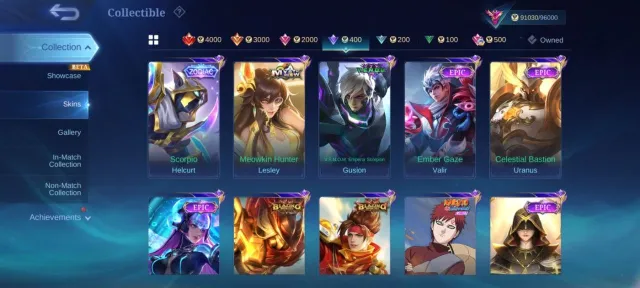 Prime Granger collector selvana Natalia LUCKYBOX Lesley Star Hayabusa deluxe 53 MC 176 Draw Exosorst, Продажа, Ранг: Мифический, Уровень: 84, Процент побед: 50%, Герои: 133, Облики: 368