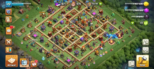 🀄 16 TH + MAX BASE 🀄👤 HEROES【84:91:56:67:45:3】👤❤️🔥 OLD OBST + TREES ❤️🔥⚔️ DON SCENERY + SKINS ⚔️, 16 TH Main Village