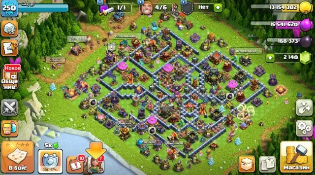 💥【 TH 17 】⚡️250 LVL ⚡️💠 2140 Гемов 💠【ГЕРОИ -77/90/63/67/37/1】⚡️9 скинов ⚡️🟦💥, 17 TH Родной Деревни, 10 TH Строителя