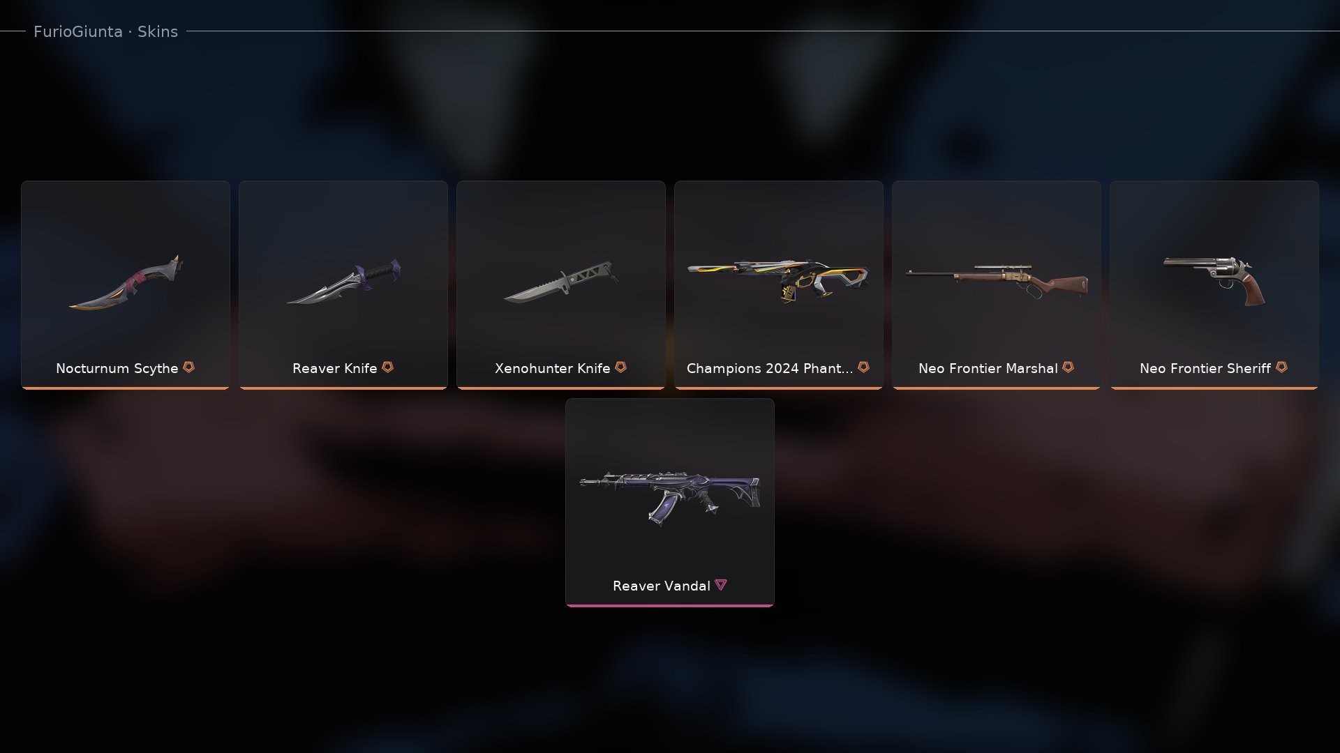 💿 𝟐𝟒𝐊 𝐕𝐏 | 𝟐 Knife | Kuronami no Yaiba ― Phantom Protocol 781-A ― Vandal Araxis, XERØFANG, Sale, Ranked unlocked, Agents: 4, Skins: 16