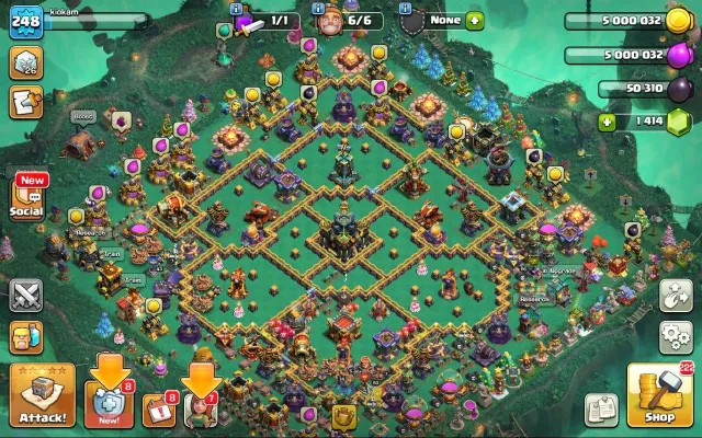 17 TH | 248 LVL | 93/95/74/70/43 | донат оформа + 1,4 к гемов, 17 TH Родной Деревни, 10 TH Строителя