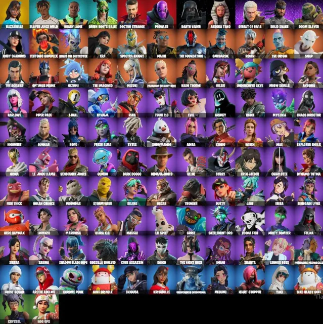 🔥COMPTE FORTNITE 🔥 CHANGEMENT D'EMAIL 🔥112 SKINS 🔥149 VICTOIRES 🔥105 DANSES 🔥500+ JOURS DE JEU, Vente, skins 112