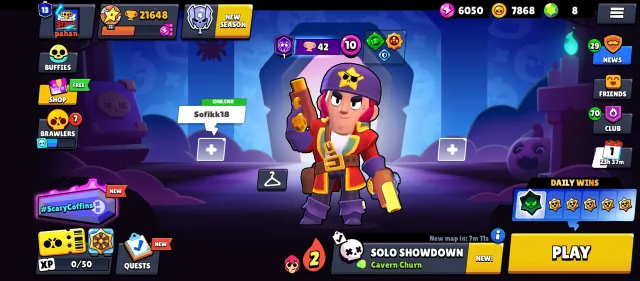 🔥 Selling Brawl Stars account! 🔥 🏆 21k trophies 👑 A lot of old skins, 21000 trophies, 87 brawlers, 13 primes