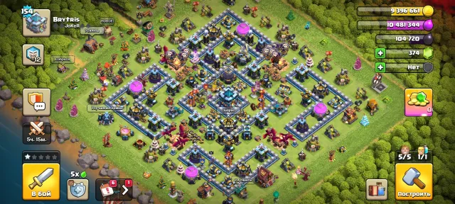 Selling Clash of Clans account, 13 Town Hall Home Village, 7 Town Hall Builder