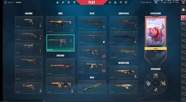 Selling an account with peak rank ASC 2 (49 skins, full bundle champions 2024 and 2025), Sale, Bloom 2, Agents: 29, Skins: 49