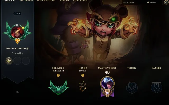 EME 3 5W/5L GOOD MMR GOOD GAINS FULL ACCESS HAND LEVELED, Sale, level 42, champions 20, skins 2, Emerald