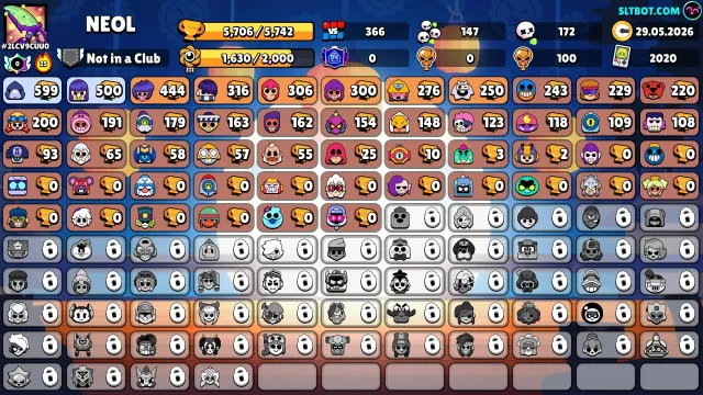 💜 2020 | 3 LEGS 🔮 | 5/11 POWERS ⚛️ | 9 HYPERS ☂️ | OLD ITEMS 👑 | HEROINE, GODZILLA 🌀 .34, trophies 5706, brawlers 50
