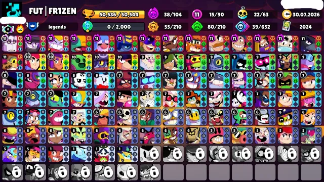 【🍀90 FIGHTERS; 50k🏆】✅|BEATMAKER POCO; BEAR SHADE |✅|AMBER FROM THE VOID; ROUGH LU🍀~🍃FULL ACCESS🍃, trophies 50536, brawlers 90, primes 22