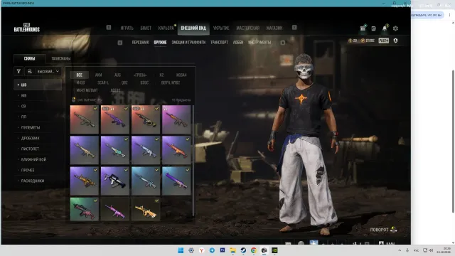 BERRYL 5LVL MEDUSA , M416 ПОВЕЛИТЕЛЬ ВРЕМЕНИ 2LVL , СКИНЫ НА ВСЕ ОРУЖИЯ, Нет BATTLEGROUNDS Plus