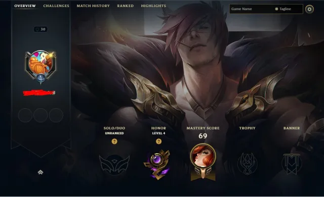 Handleveled Aram only lvl 30 fresh mmr 500 RP 2.K BE 12 champions 2 skins full loot 10 games done, Sale, level 30, champions 12, skins 2, Unranked