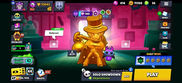Account since 2019, a lot of exclusives, played and leveled up myself, 72500 trophies, 107 brawlers