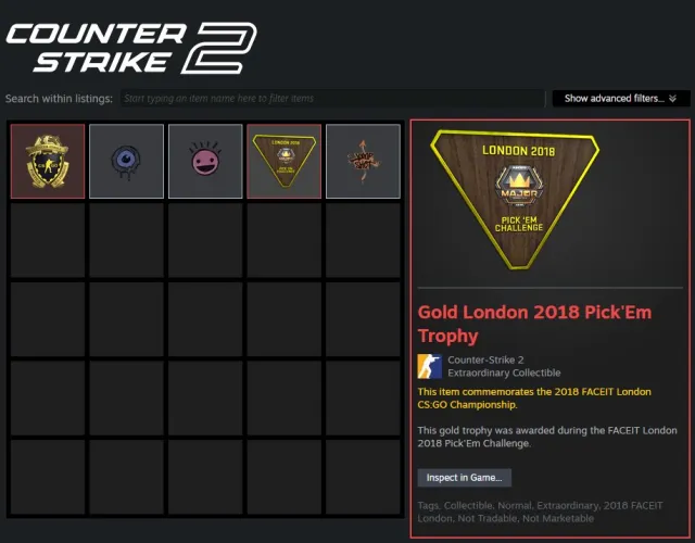【4 Medals】Gold London 2018, 5-Year, Loyalty, GO | Warranty, Продажа, Инвентарь пуст, Есть PRIME