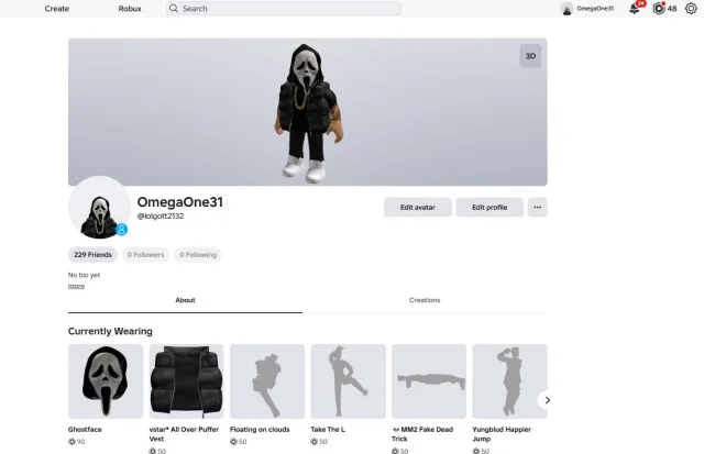 ⚡ Roblox Account | 13k+ Donation | Full Access 🔑 | 48 R$ BALANCE, Sale, Voice chat: No
