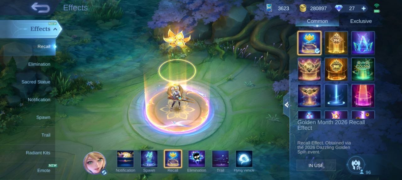 36⭐collector Natalia💥EPIC moskov⚡Grock⚡khufra⚡Nana⚡Lancelot Carmila💥Gaara Vale emblem Max, Sale, Rank: Mythic, Level: 68, Winrate: 49%, Heroes: 96, Skins: 226