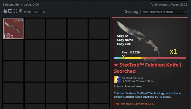 ❤️♦️★ StatTrak Falchion | Ash ❤️♦️ PRIME ❤️♦️ FACEIT❤️♦️SALE ❤️♦️, Sale, With inventory, Has PRIME, FACEIT, 1000 ELO, Registered: Yes
