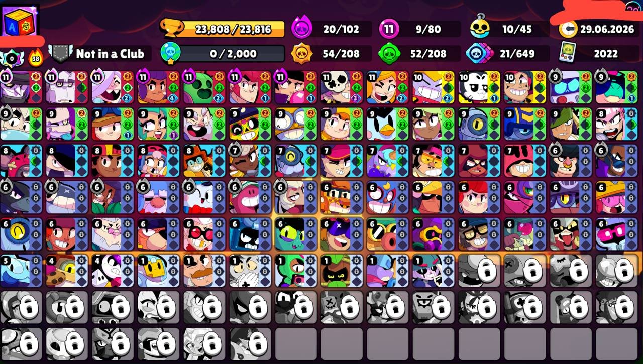 🔥Robo-Mike + other skins🔥⚜️9 - 11⚜️ 🟣20 - Hypercharge🟣 ♾️2022♾️📩Gmail📩✔️Instant delivery✔️, trophies 23808, brawlers 80, primes 5