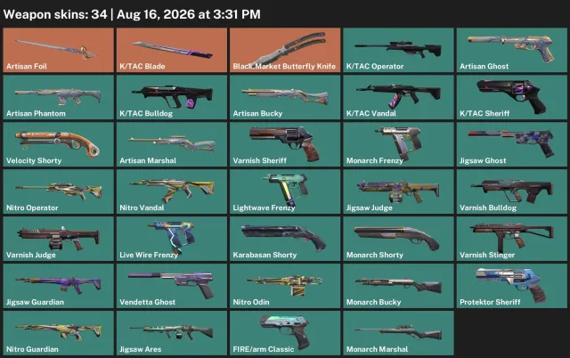 🟦⟨Master Rapier+K/TAC Knife-Butterfly Black Market⟩🟦⟨126 LVL⟩🟦FULL ACCESS🟦, Sale, Calibration, Agents: 16, Skins: 34