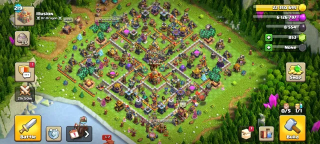 Full account access with original gmail + password, 16 TH Home Village, 10 TH Builder Base