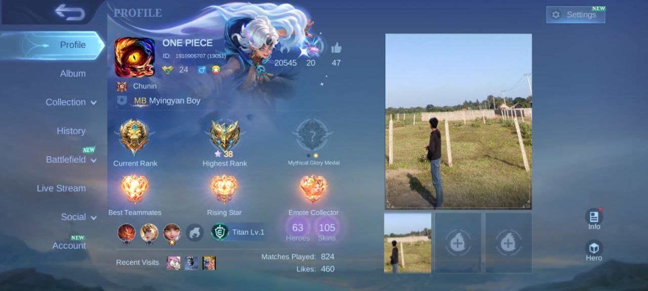 🎮 Mythic account with 105 skins! 🌟