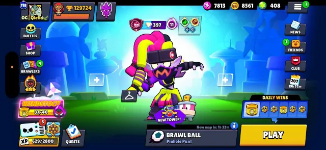 🤖very good account for the main, has many old skins🤖, 129000 trophies, 106 brawlers, 118 primes