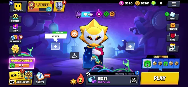 ❗️🌟ACCOUNT BRAWL STARS + CLASH ROYALE + SQUAD BASTERS🌟❗️, trophies 51499, brawlers 105, primes 16