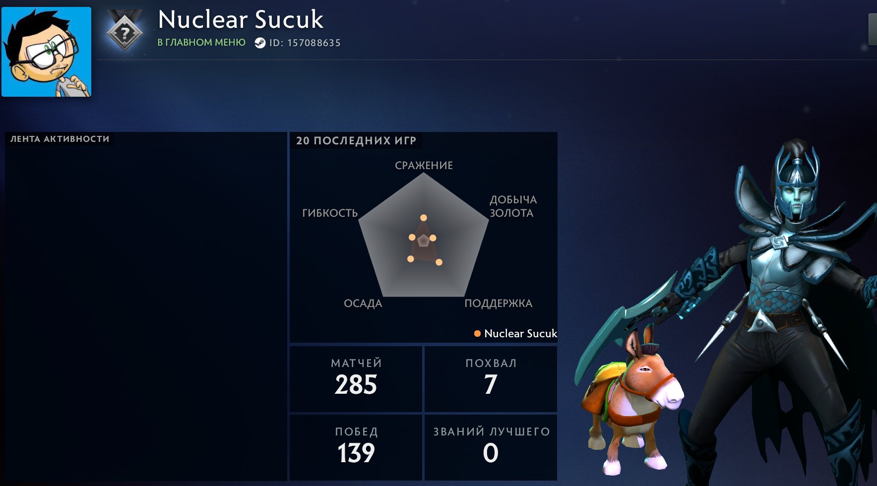 ❄️🌈 Last match 2015 year | + Email ❄️🌈, Sale, 1122 MMR, 8713 Behavior score, 8713 вежливости, 285 games