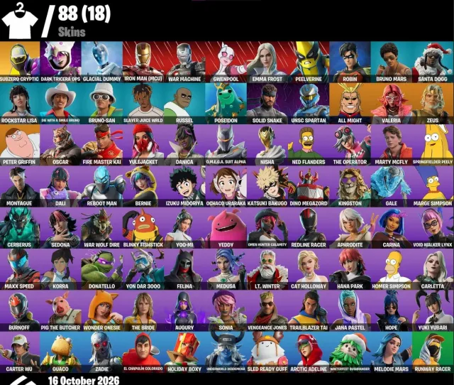 🔥compte épais avec d'excellents skins🔥 , sans accès à l'email, Vente, skins 88
