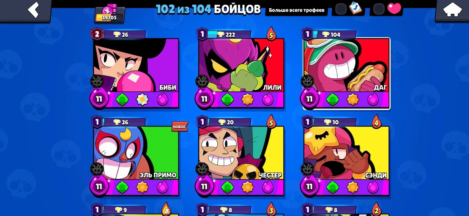🌟 Brawl Stars Account — 40,000 Trophies 🚀 Fully maxed, all brawlers and skins unlocked, trophies 40000, brawlers 103, primes 18