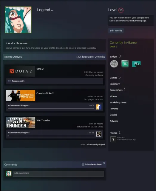 ⛩️💜Hero 4| 2606 MMR | 10,000 HONOR | trophy 53💜Main pool💜Recalibration⛩️, Sale, 2600 MMR, 10000 honor, 10000 politeness, 1910 matches, 2000 hours