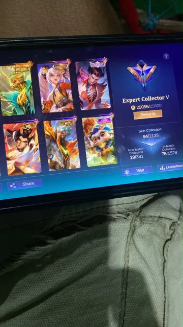 LAYLA COLLECTOR GRANGER PRIME, Sale, Rank: Mythical, Level: 65, Win Rate: 60%, Heroes: 100, Skins: 94