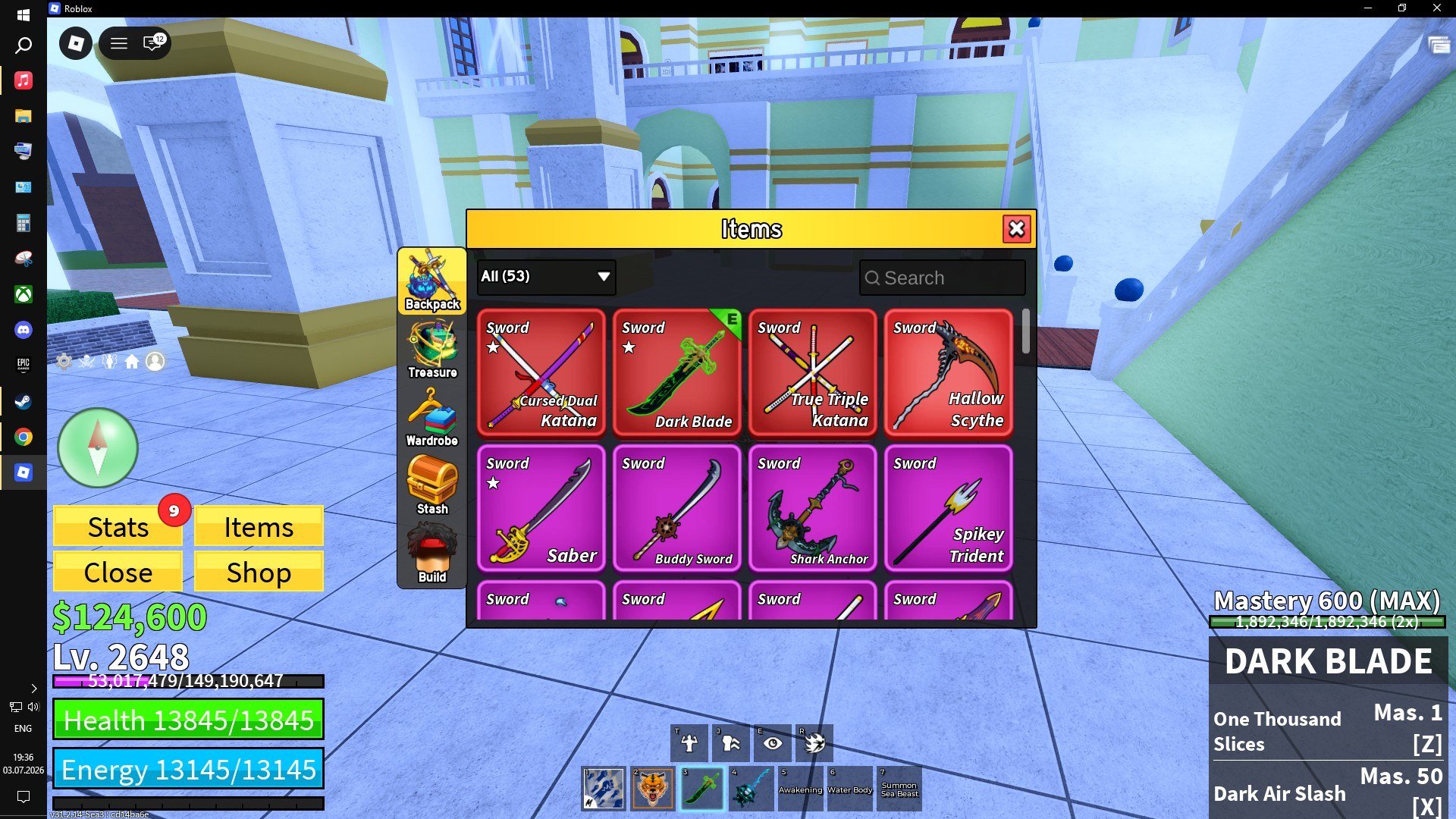 Account roblox. Blox fruits, Sale, Voice chat: Yes