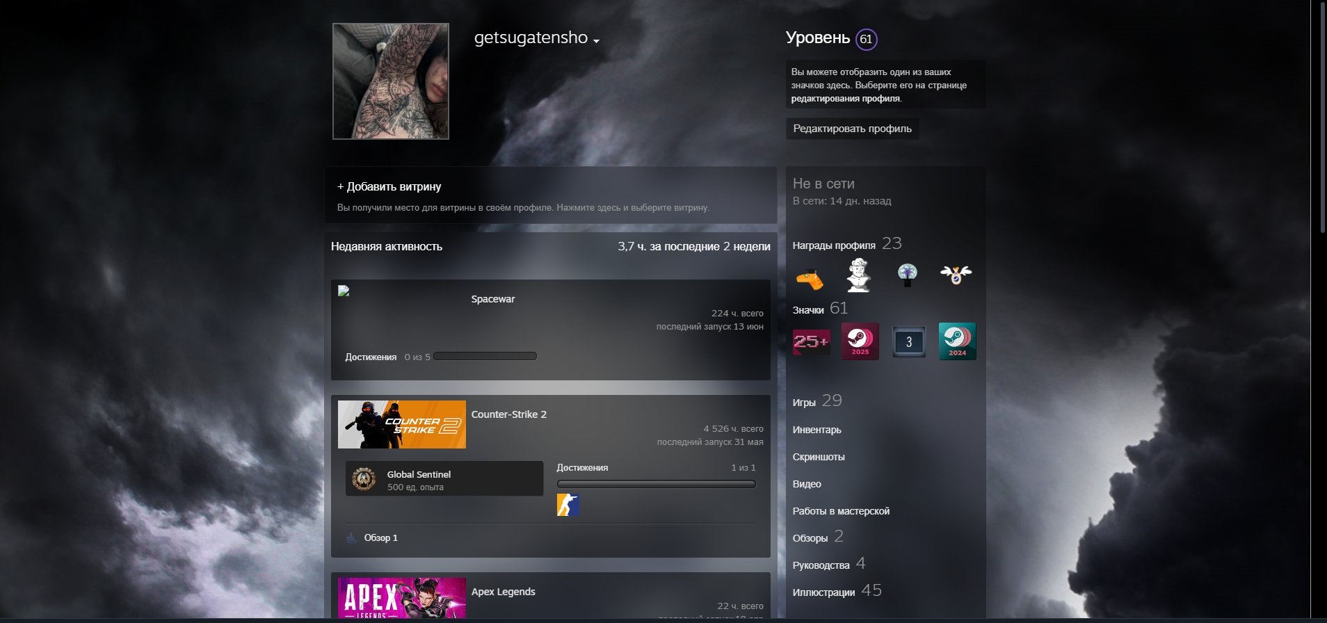 A level 61 Steam account with a vanilla survival knife and skins, Sale, Available, Yes PRIME, 17000 CS Rating, Competitive