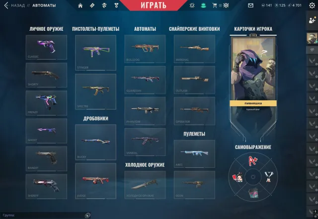 selling Valorant account, Sale, Gold 3, Agents: 28, Skins: 13