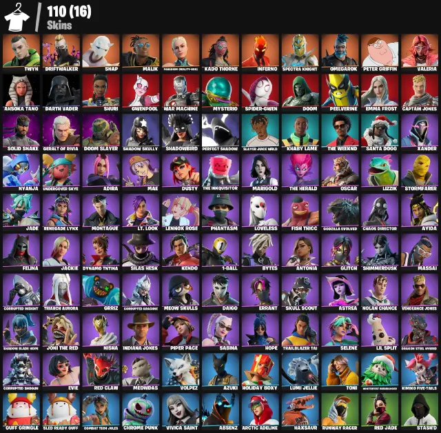 ⚡ DRIFTWALKER • Inferno • Kado Thorne • Spectra Knight | 110 Skins | (PC/XBOX/PSN), Vente, skins 110
