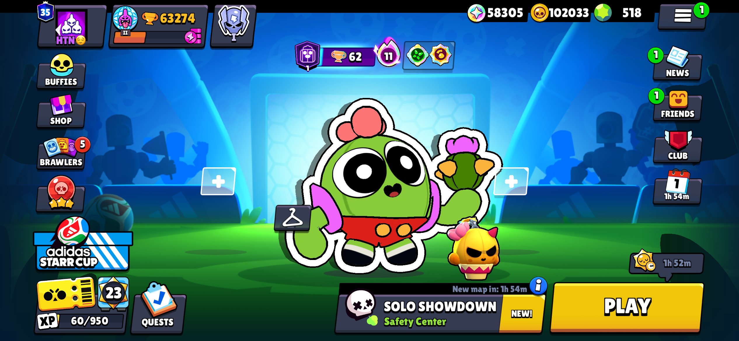 💥💥SELLING A VERY FAT ACCOUNT WITH 518 GEMS AND TONS OF RESOURCES AND SKINS❤️🔥❤️🔥❤️🔥, trophies 63274, brawlers 104, primes 34