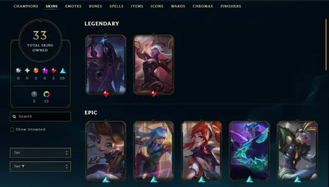 EUW lvl 45 Bronz 3 78 champ 33 skins 23.4 K BE honor 4 full info, Sale, level 45, champions 78, skins 33, Bronze