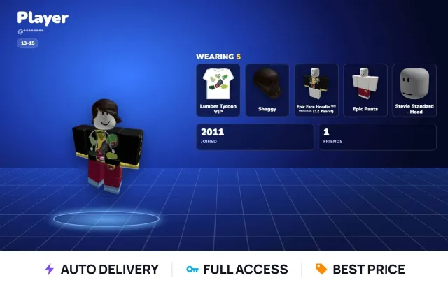 🧱 since 2011 🧱 age 13-15 🧱 Full access, Sale, Voice chat: No
