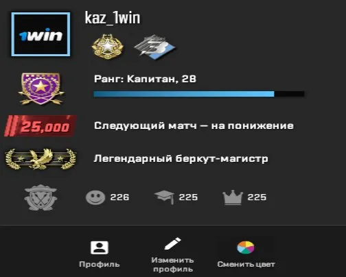 CS2 PRIME Смена данных STEAM полный доступ к акку премьер доступен 25000 elo rating, Продажа, Инвентарь пуст, Есть PRIME, 25000 CS Rating