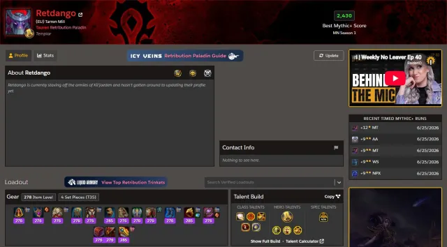 Geared 278 Item Level Ret Paladin and level 90 Druid !, 90 level, Tauren, Paladin
