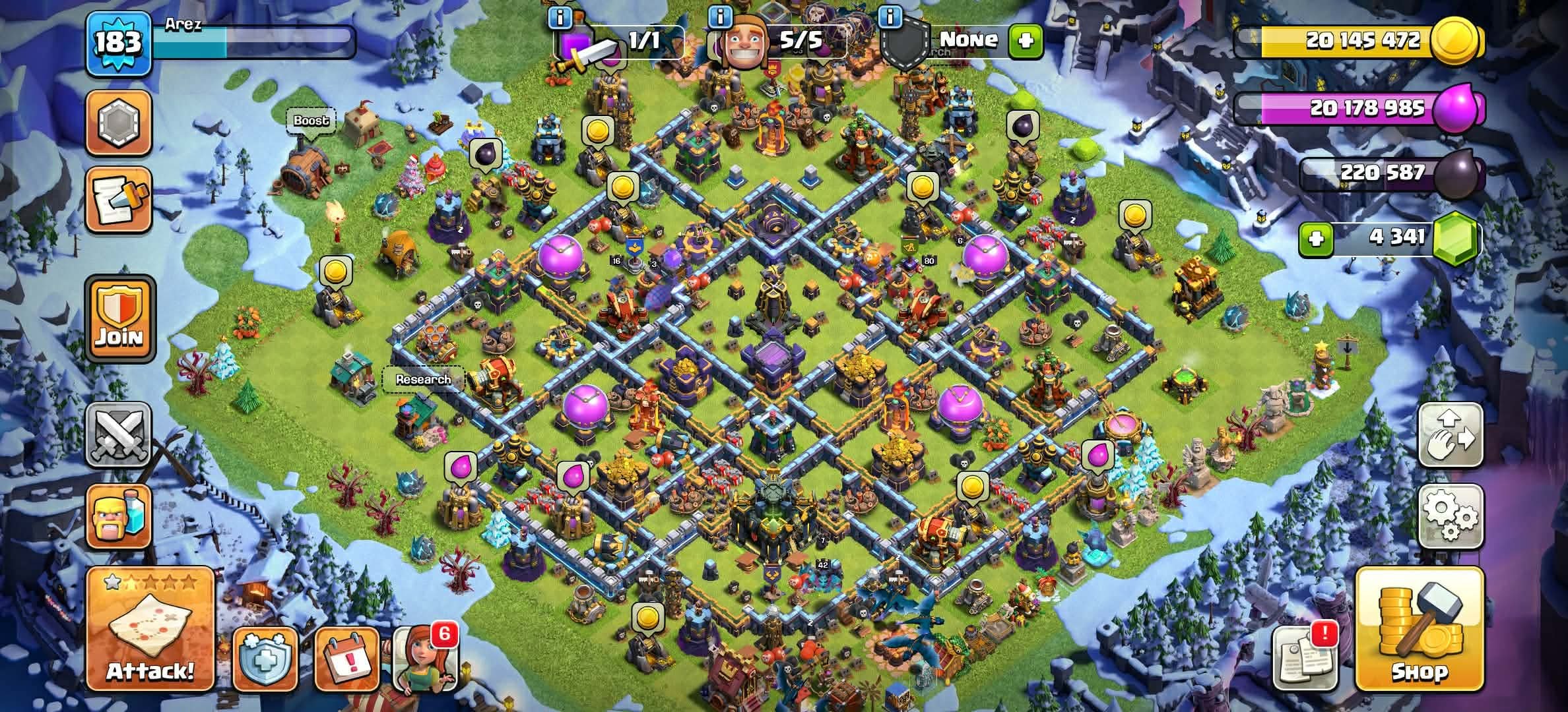 Th17 ➤Ph Local➤Buyer Email➤4300+ gems➤ cheapest deal, 17 TH Main Village, 9 TH Builder