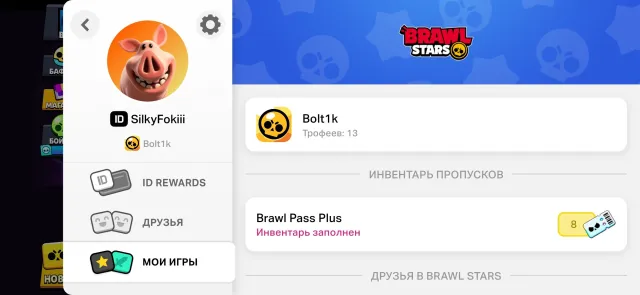 🎁 8 BRAWL PASS+ ON THE ACCOUNT — CAN BE GIFTED TO A FRIEND OR ACTIVATED FOR YOURSELF! 👇, 13 trophies, 2 brawlers