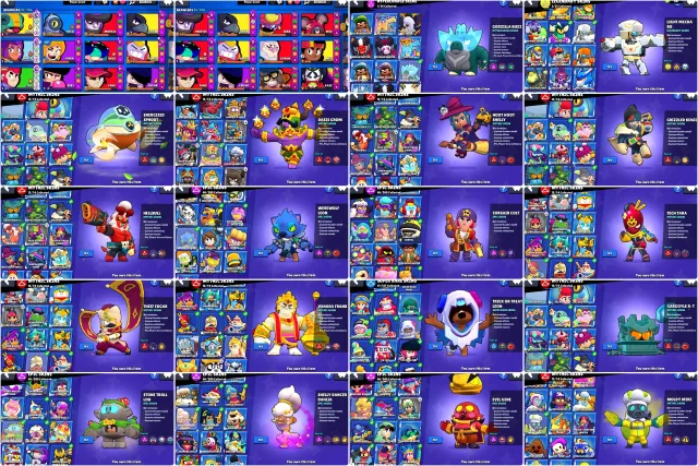 WEREWOLF LEON🤯38,000🏆PIRATE COLT💛HALLOWEEN LEON💛VETERAN KENZI💛WITCH SHELLY💛GODZILLA BUZZ, 38000 trophies, 95 brawlers, 7 primes