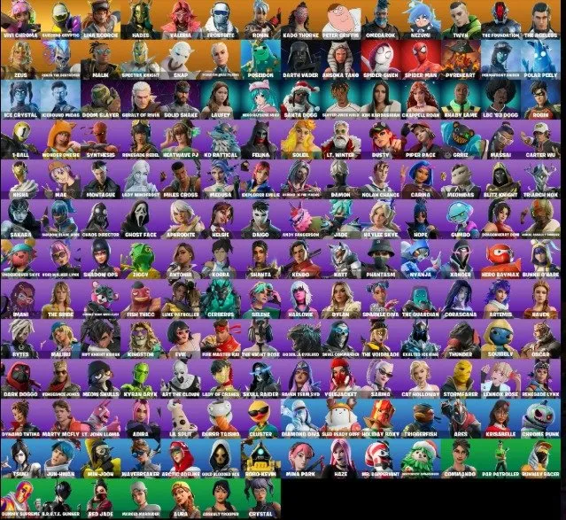 PC Xbox PSN 💎175 Skins 👕 Peter Griffin + Omegarok + Hades + Kado Thorne 🔥 900 V-Bucks 💰 Full Access, Продажа, скины 175