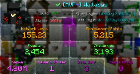 💎MVP+💎155 LVL HYPIXEL💎8000 DUELS WINS💎15000 BLITZ SG KILLS & 1000 WINS💎, Sale